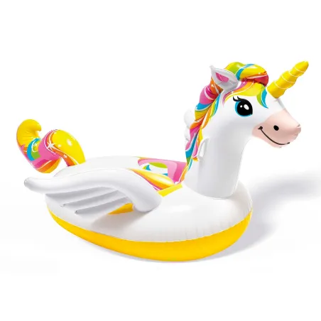 Aufblasbares Einhorn 201 x 140 x 97 cm, bunt, Wasserspielzeug für Kinder