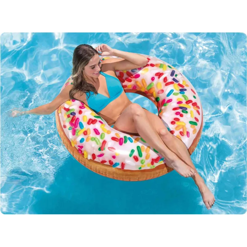 Donut Schwimmring 99 cm, ideal für Garten- und Poolnutzung
