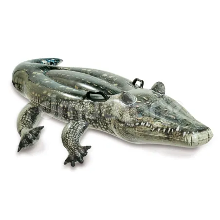 Aufblasbare Alligator Luftmatratze 170 x 86 cm, ideal für Wasserspaß im Sommer