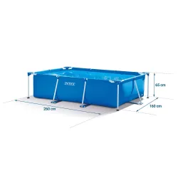 Ideal für Kinder, Stahlrahmenpool 260 x 160 x 65 cm INTEX 28271