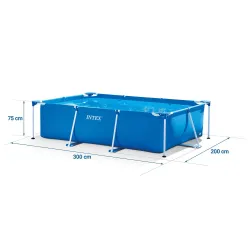 15-teiliges Set für Garten-Stahlrahmenbecken 300 x 200 x 75 cm INTEX 28272