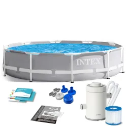 Stahlrahmen Pool 305 x 76 cm 3in1 Set INTEX 26702
