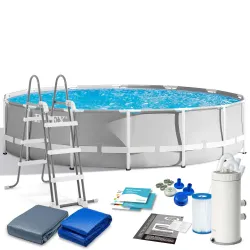 Stahlrahmenbecken 427x107 mit 12-teiligem Zubehörset INTEX 26720