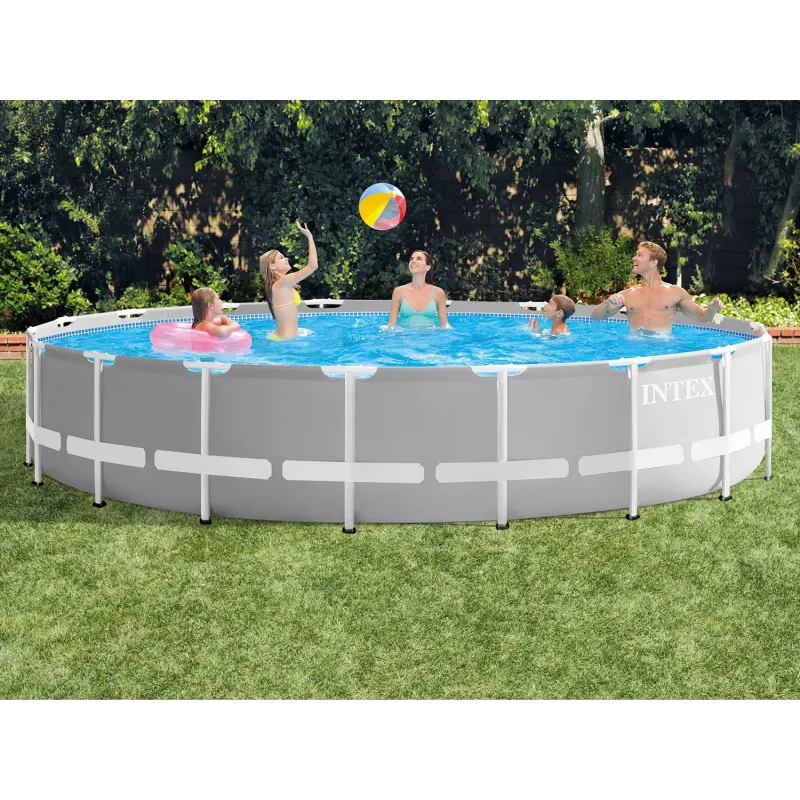 Elegantes Garten-Stahlrahmenbecken 549 x 122 cm für den Sommer