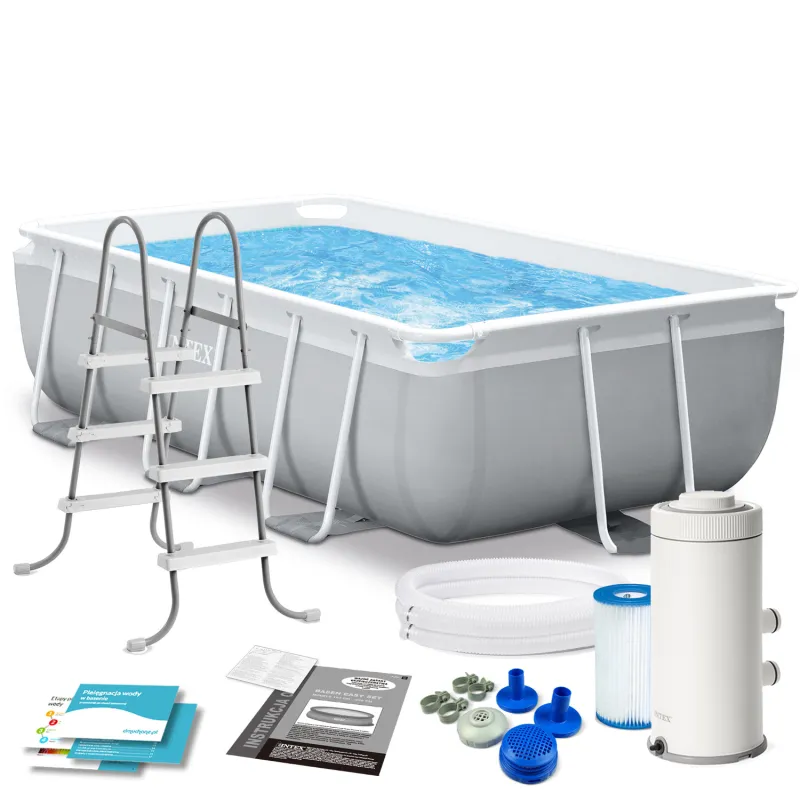 INTEX 26784 Stahlrahmen Pool 300 x 175 x 80 cm mit 10in1 Set