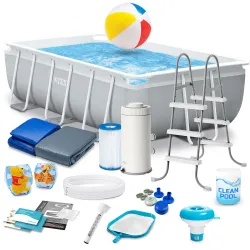 INTEX 26784 Stahlrahmen Pool 300 x 175 x 80 cm 18in1 Set