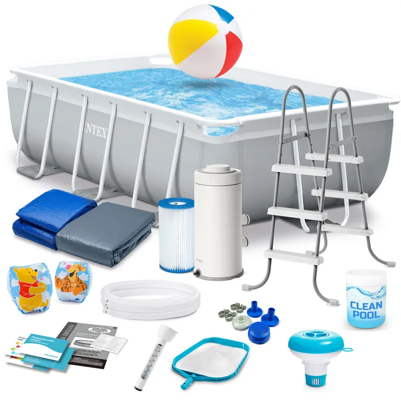 INTEX 26784 Stahlrahmen Pool 300 x 175 x 80 cm 18in1 Set
