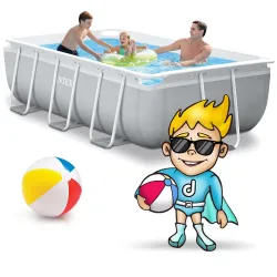 INTEX 26784 Stahlrahmen Pool 300 x 175 x 80 cm aus PVC