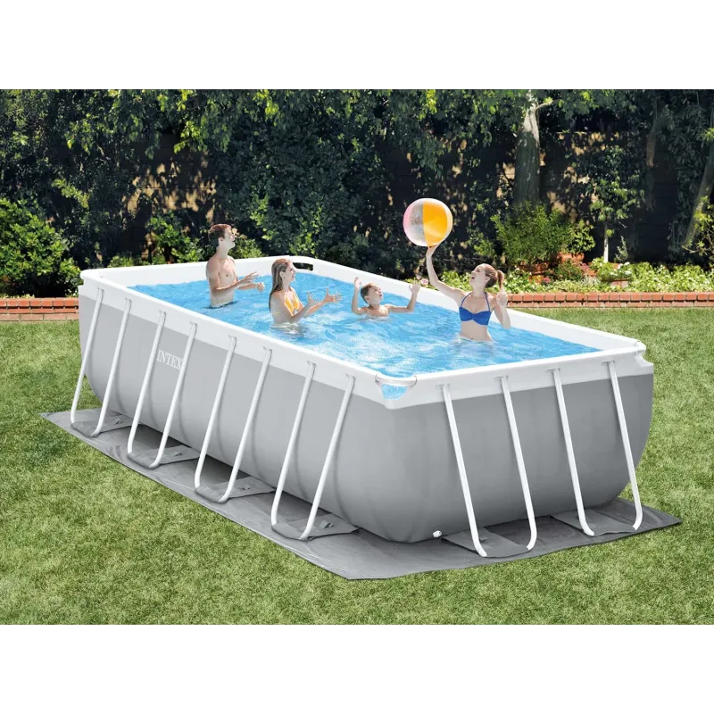 Robustes Garten-Stahlrahmenbecken 488 x 244 x 107 cm für den Sommer INTEX 26792