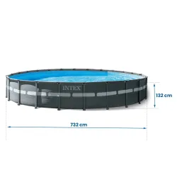 Garten-Rahmenpool 732 x 132 cm 17in1 Intex 26340 für Kinder