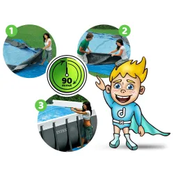 Gartenpool zur Entspannung, ideal für Sommerpartys
