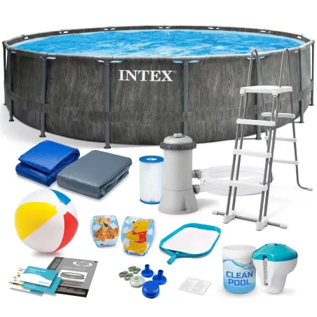 Garten-Stahlrahmenbecken 457 x 122 cm 18-teiliges Set INTEX 26742