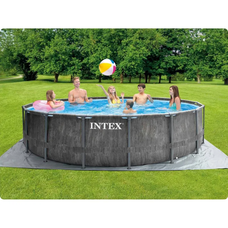 Elegantes Garten-Stahlrahmenbecken 457 x 122 cm INTEX 26742