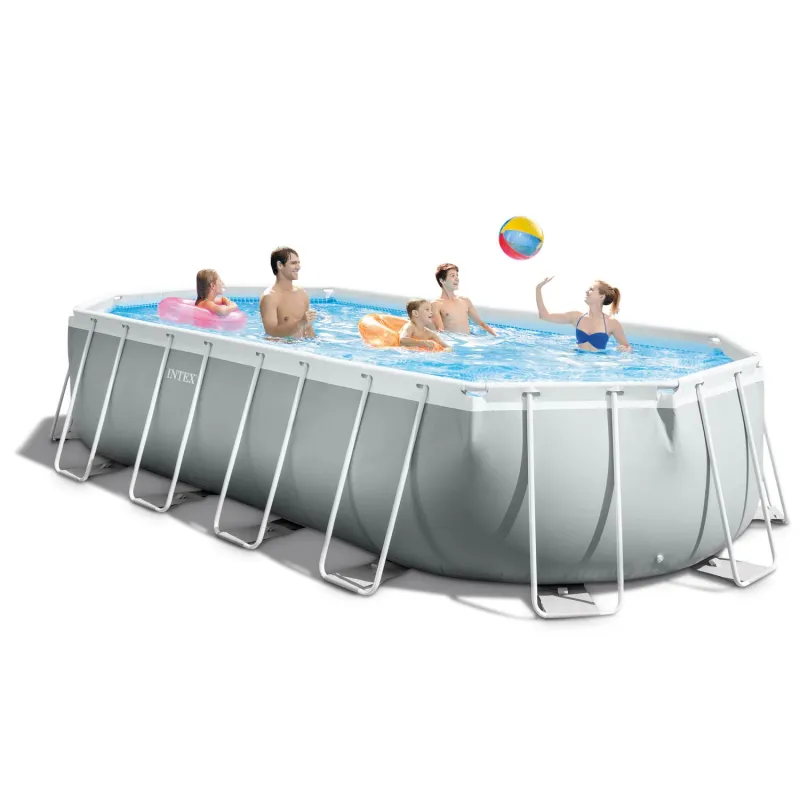 Ideal für den Garten, einfacher Aufbau und Abbau des Stahlrahmenpools