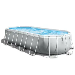 Familienfreundlicher Stahlrahmenpool 610 x 305 cm für Spaß im Garten