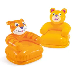 Aufblasbarer Kindersessel Fröhliche Tiere 65 x 64 cm INTEX 68556 Bär