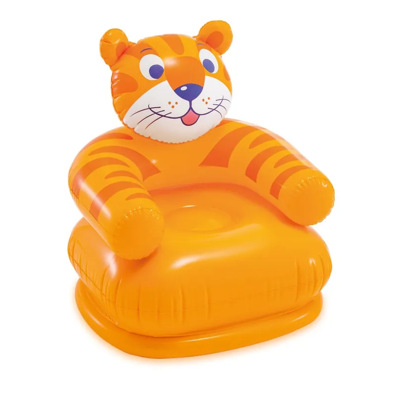 Aufblasbarer Kindersessel Fröhliche Tiere 65 x 64 cm, bequem, Spielstuhl