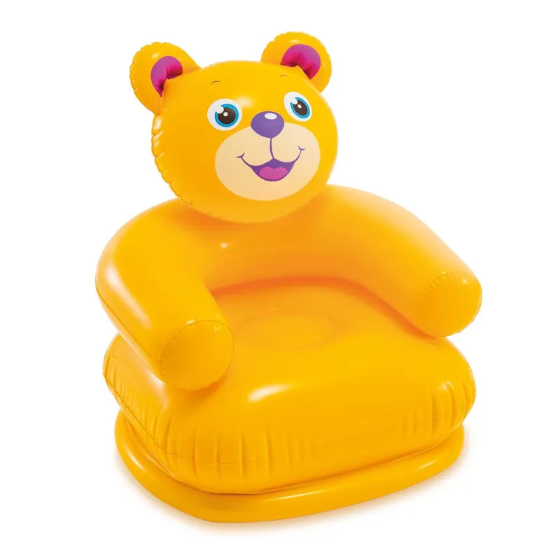 Aufblasbarer Kindersessel Fröhliche Tiere 65 x 64 cm, robust, Gartenstuhl