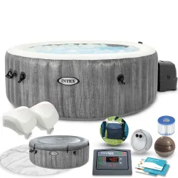 Aufblasbarer SPA mit Hydromassage 196 x 71 cm 4 Personen INTEX 28440