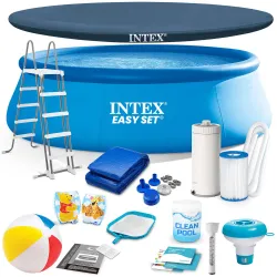 Garten-Stahlrahmenpool 457 x 122 cm 18-teiliges Set INTEX 26168