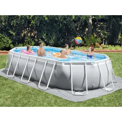 Robuster Stahlrahmen-Pool 503 x 274 x 122 cm für den Garten
