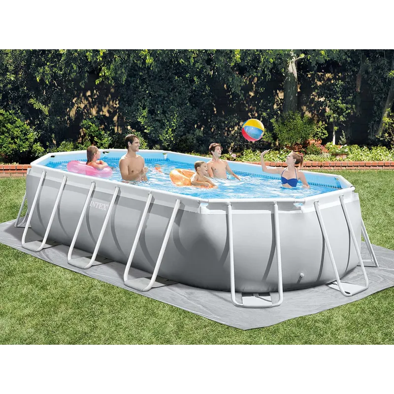 Robuster Stahlrahmen-Pool 503 x 274 x 122 cm für den Garten
