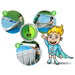 Ideal für den Garten, dieser Pool bietet Spaß für die ganze Familie