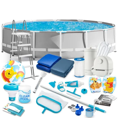 Garten-Stahlrahmen-Pool 549 x 122 cm 21in1 Set INTEX 26732 aus stabilen Materialien