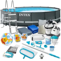 Garten-Stahlrahmen-Pool 488 x 122 cm 21in1 INTEX 26326