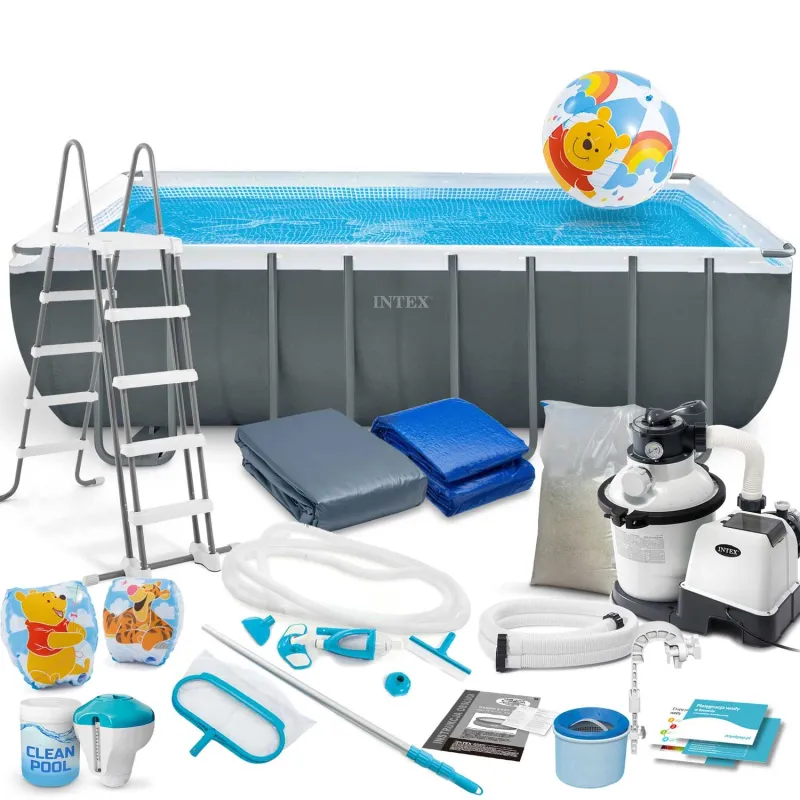 Stahlrahmen-Pool 549 x 274 x 132 cm 21in1, ideal für den Garten