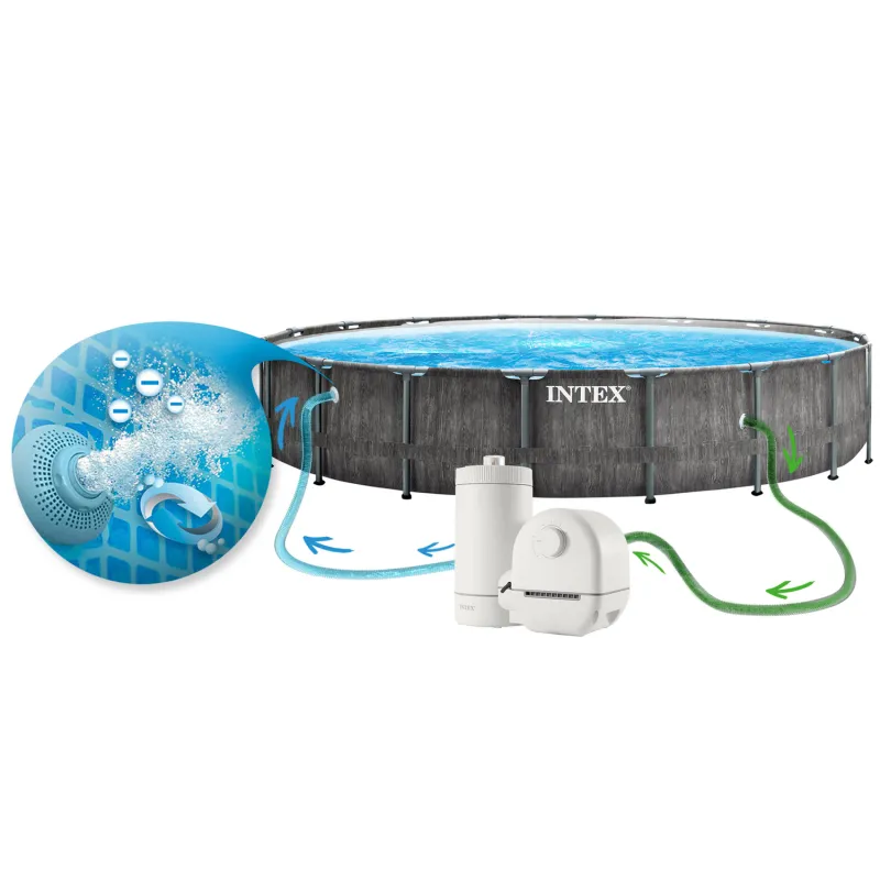 Stahlrahmen Pool 549 x 122 cm, ideal für Familienfeiern im Freien
