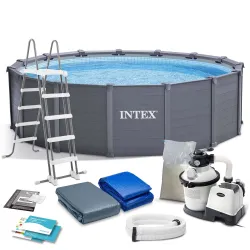 Aufblasbarer Gartenpool 478 x 124 cm 12in1 INTEX 26384