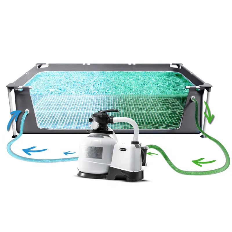 Familienfreundlicher Gartenpool 975 x 488 x 132 cm, ideal für Kinder und Erwachsene