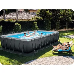 Spaßiger Stahlrahmen-Pool für unvergessliche Sommertage im Garten