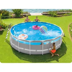 Perfektes Garten-Stahlrahmenbecken 488 x 122 cm für Familien mit Kindern, ideal für Spaß im Freien