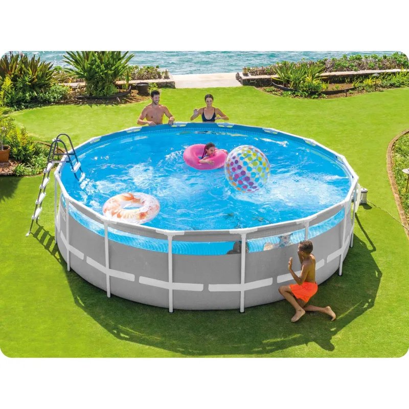 Perfektes Garten-Stahlrahmenbecken 488 x 122 cm für Familien mit Kindern, ideal für Spaß im Freien