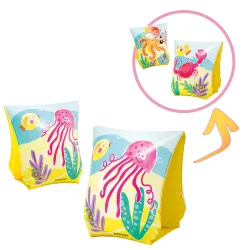 Bunte Schwimmflügel, ideal für Kinder im Wasser