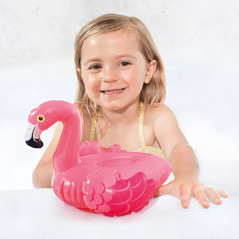Aufblasbarer Flamingo für die Badewanne, ideal für Spaß im Wasser und am Pool
