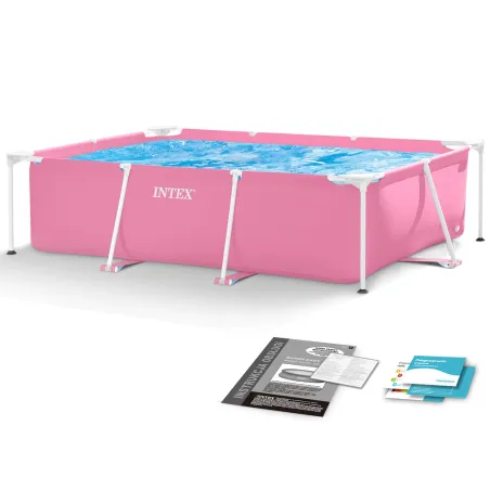 INTEX 28266 Stahlrahmen Garten Pool 220 x 150 x 60 cm aus robustem Material