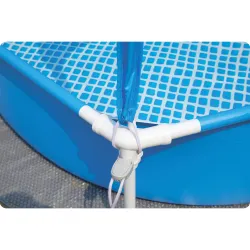 Kinderpool mit Sonnendach, ideal für Gartenaktivitäten