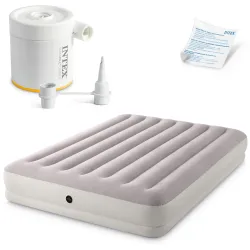 Aufblasbare Luftmatratze 203x152x30 cm mit Elektropumpe INTEX 64179