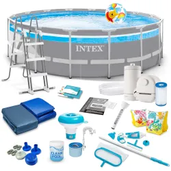 Stahlrahmen Pool Garten 488 x 122 cm 20in1 INTEX 26730