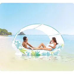 Aufblasbare Insel 224 x 150 cm ideal für Spaß im Garten oder am Pool