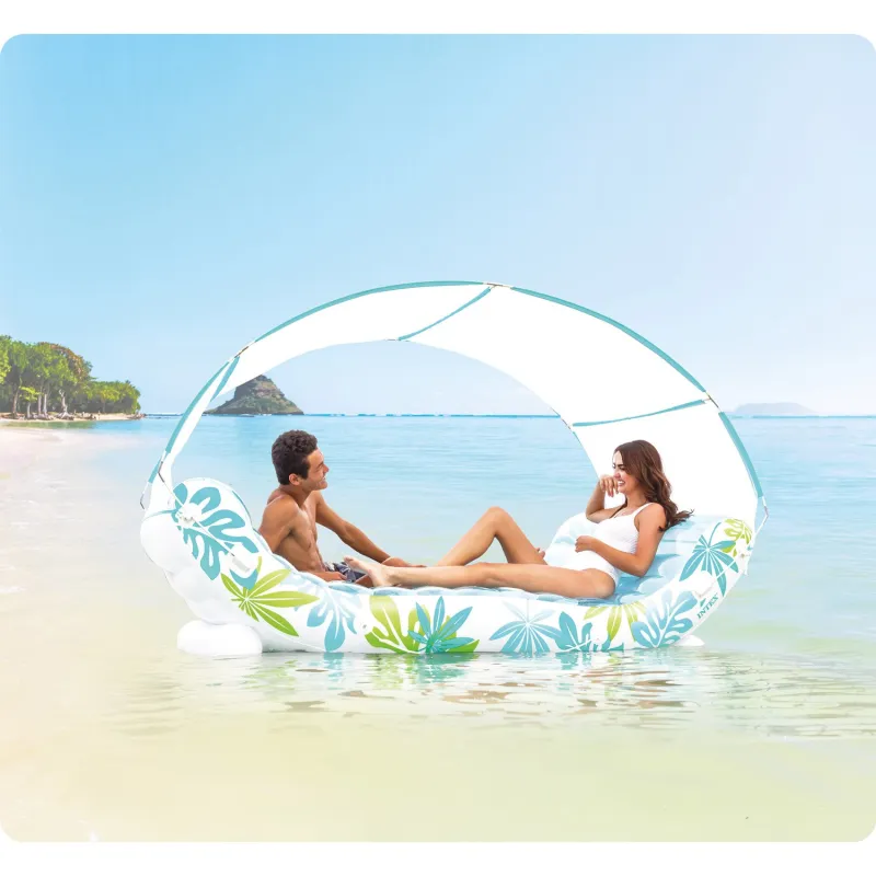 Aufblasbare Insel 224 x 150 cm ideal für Spaß im Garten oder am Pool