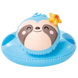 Bunter Faultier-Schwimmring INTEX 59220 - ideal für Sommerabenteuer im Wasser