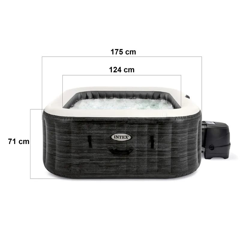 Aufblasbares SPA mit Hydromassage, langlebige Materialien und bequeme Sitze, ideal für Feiern