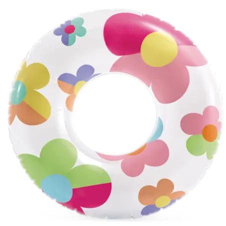 Schwimmring Blume 81 cm, bunte Farben, ideal für den Pool