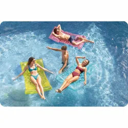 Hochwertige rosa Luftmatratze, ideal für Schwimmbad oder See