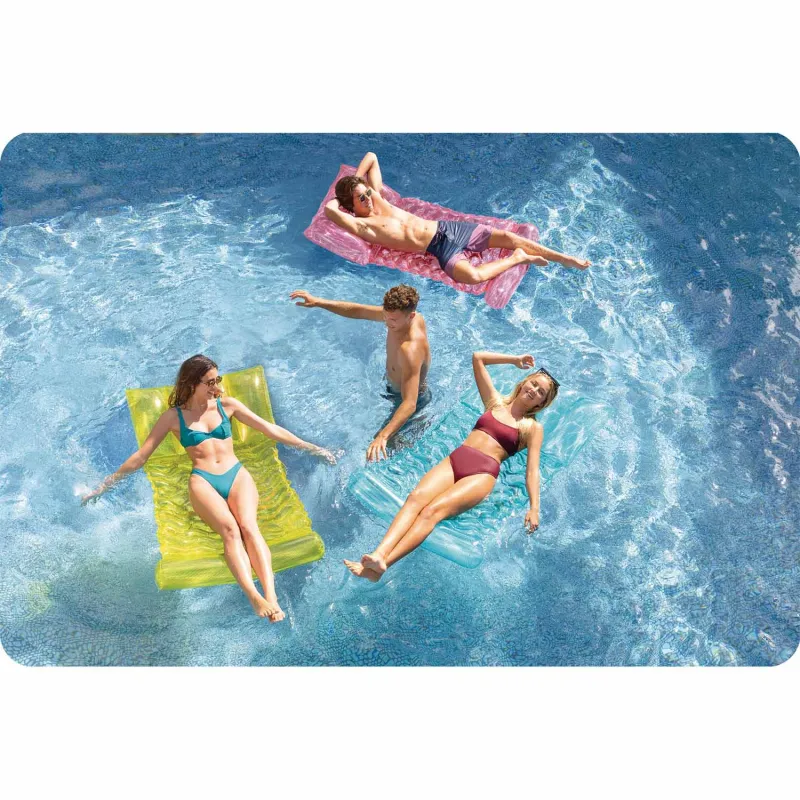 Hochwertige rosa Luftmatratze, ideal für Schwimmbad oder See