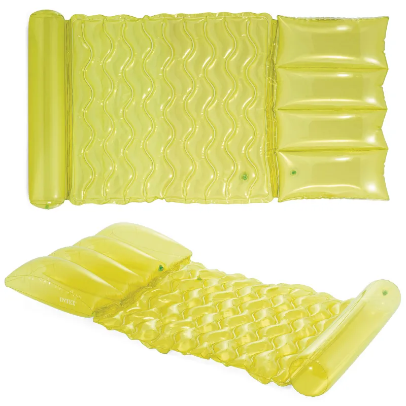 Limetten-grüne aufblasbare Schwimmmatte Intex 58725, ideal für entspannende Tage am Wasser